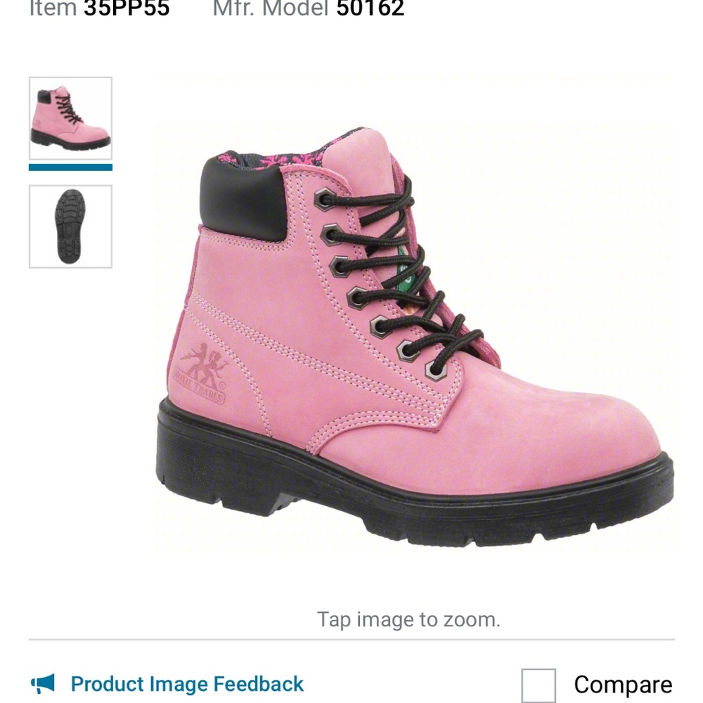 Moxie Alice Boot Steel-Toe Women’s Pink Work Boot - Picture 13 of 17
